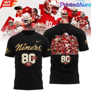 Limited Edition San Francisco 49ers 80th Anniversary T-shirt 1