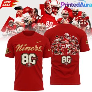 Limited Edition San Francisco 49ers 80th Anniversary T-shirt 2