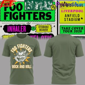 Foo Fighters Take Cover Tour 2026 T-Shirt 2D