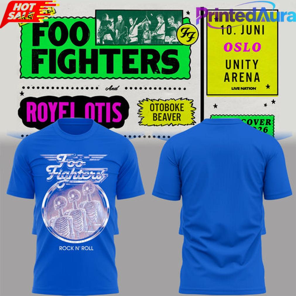 Foo Fighters Take Cover Tour 2026 T-Shirt 2D Foo Fighters Take Cover Tour 2026 T-Shirt 2D