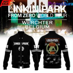 Linkin Park From Zero World Tour to Festivalpark in Werchter Belgium Bomber Jacket