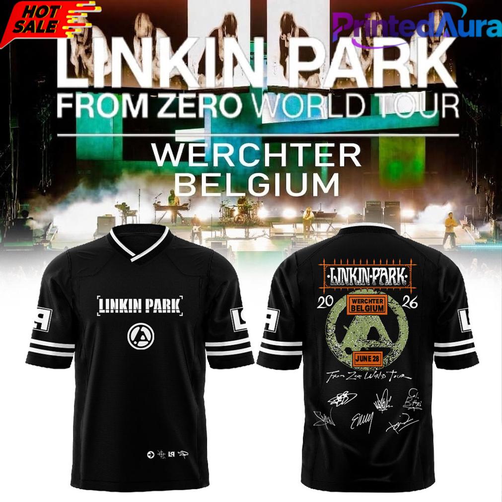 Linkin Park brought their From Zero World Tour to Festivalpark in Werchter Belgium Football Jersey Linkin Park brought their From Zero World Tour to Festivalpark in Werchter Belgium Football Jersey
