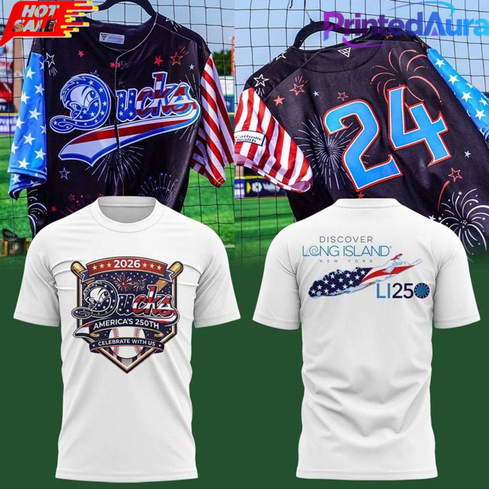 Long Island Ducks Americas 250th Anniversary 2026 Special Shirt Long Island Ducks Americas 250th Anniversary 2026 Special Shirt