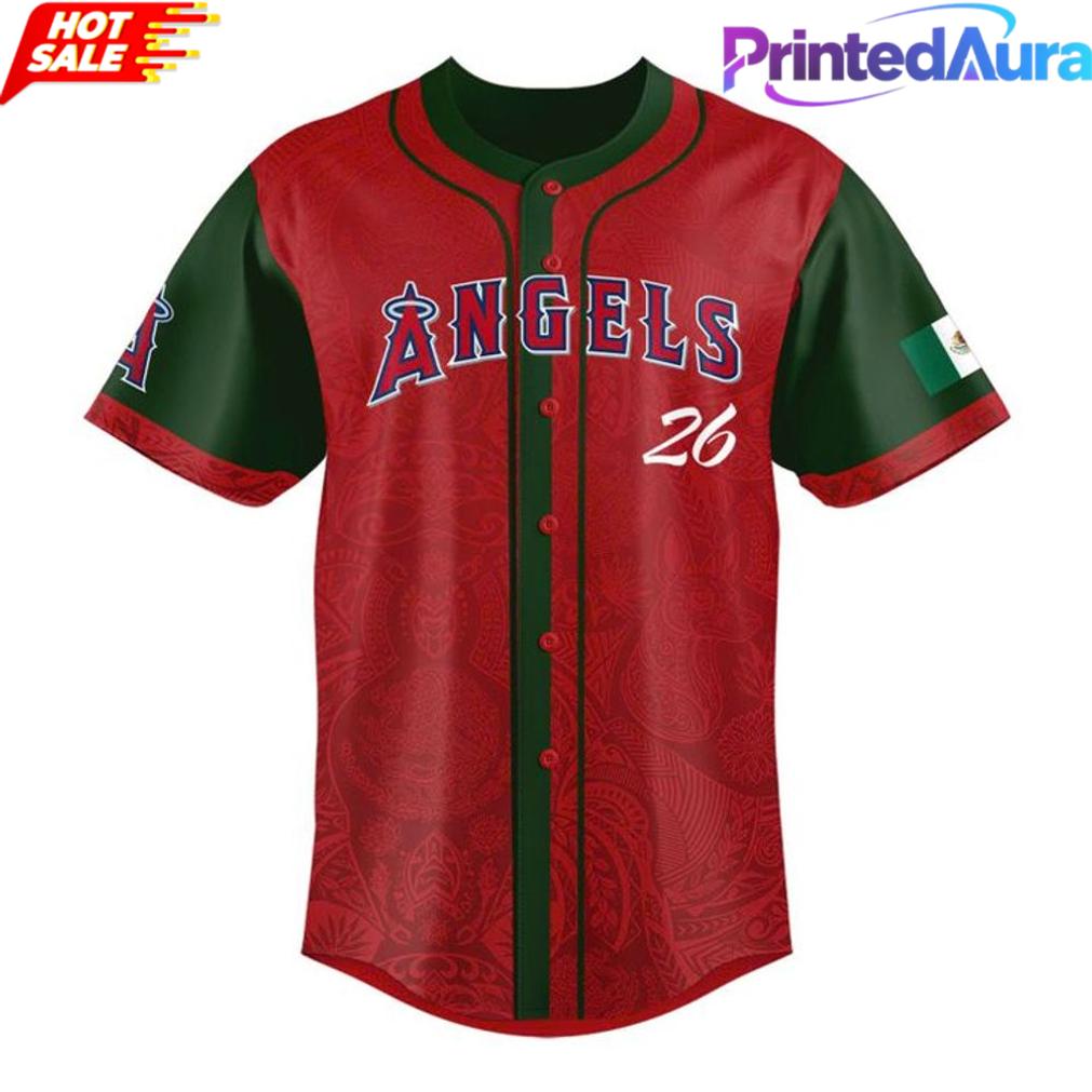 Los Angeles Angels 2026 Mexican Heritage Special Baseball Jersey Los Angeles Angels 2026 Mexican Heritage Special Baseball Jersey