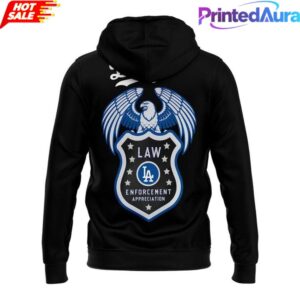 Los Angeles Dodgers x Law Enforcement Night 2026 Special Hoodie 2