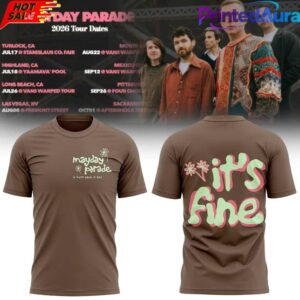 Mayday Parade 2026 Tour Dates T-Shirt 1
