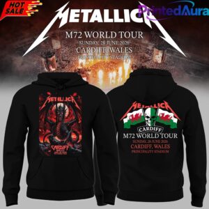 Metallica 2026 M72 World Tour Cardiff Wales Limited Hoodie