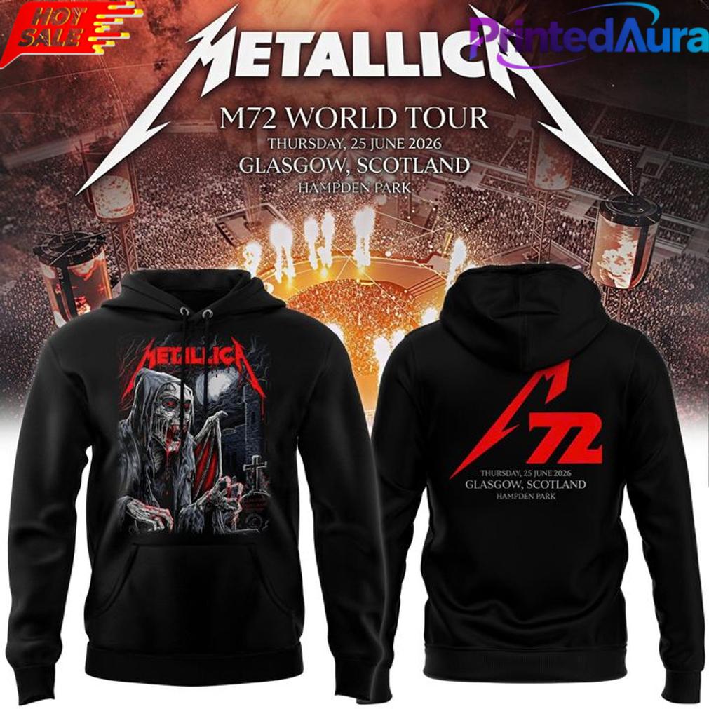 Metallica M72 World Tour Glasgow Hoodie Metallica M72 World Tour Glasgow Hoodie