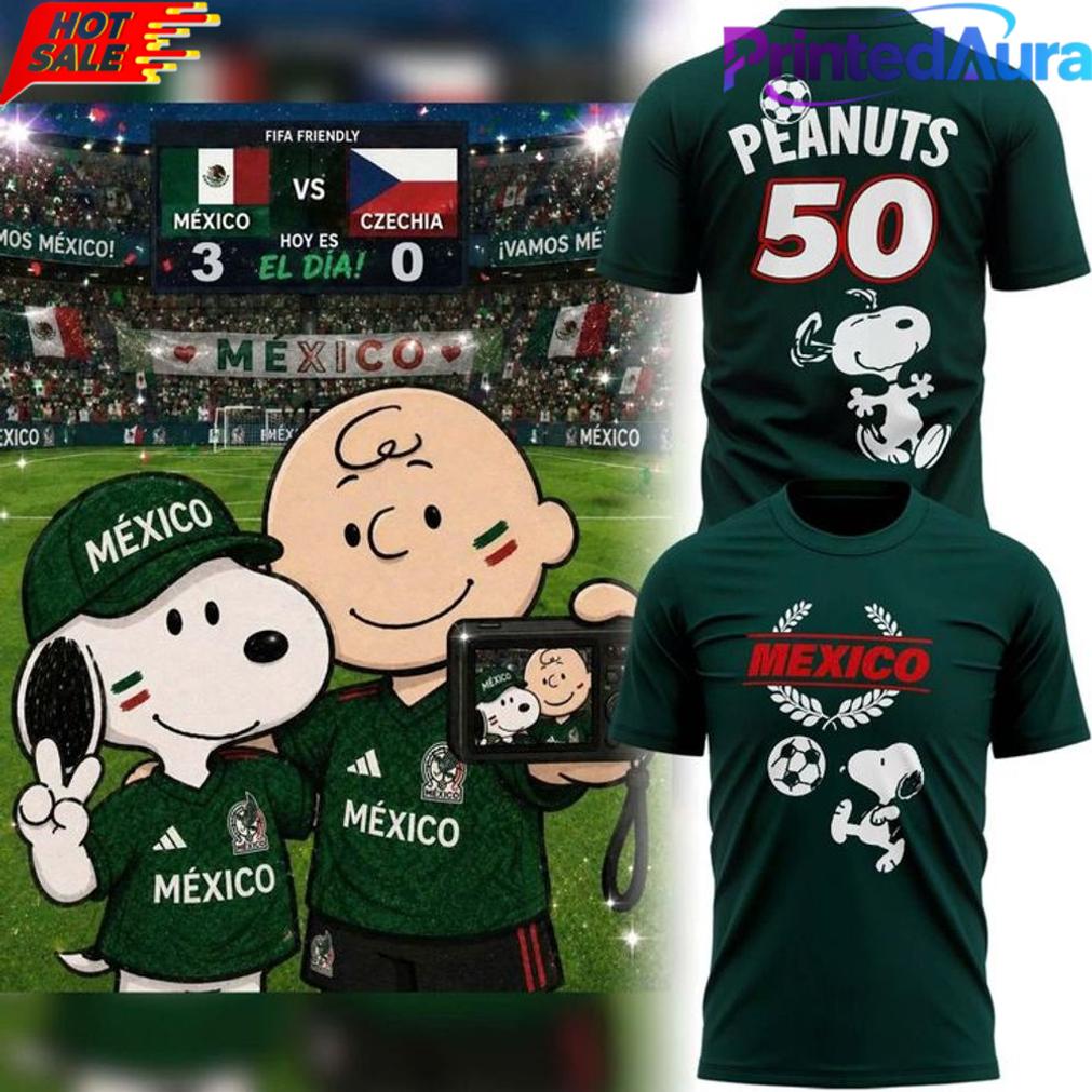 Mexico Soccer x Peanuts World Cup 2026 Tee Mexico Soccer x Peanuts World Cup 2026 Tee