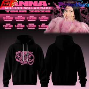 ANNA Million Dollar Babe Tour 2026 Black Hoodie