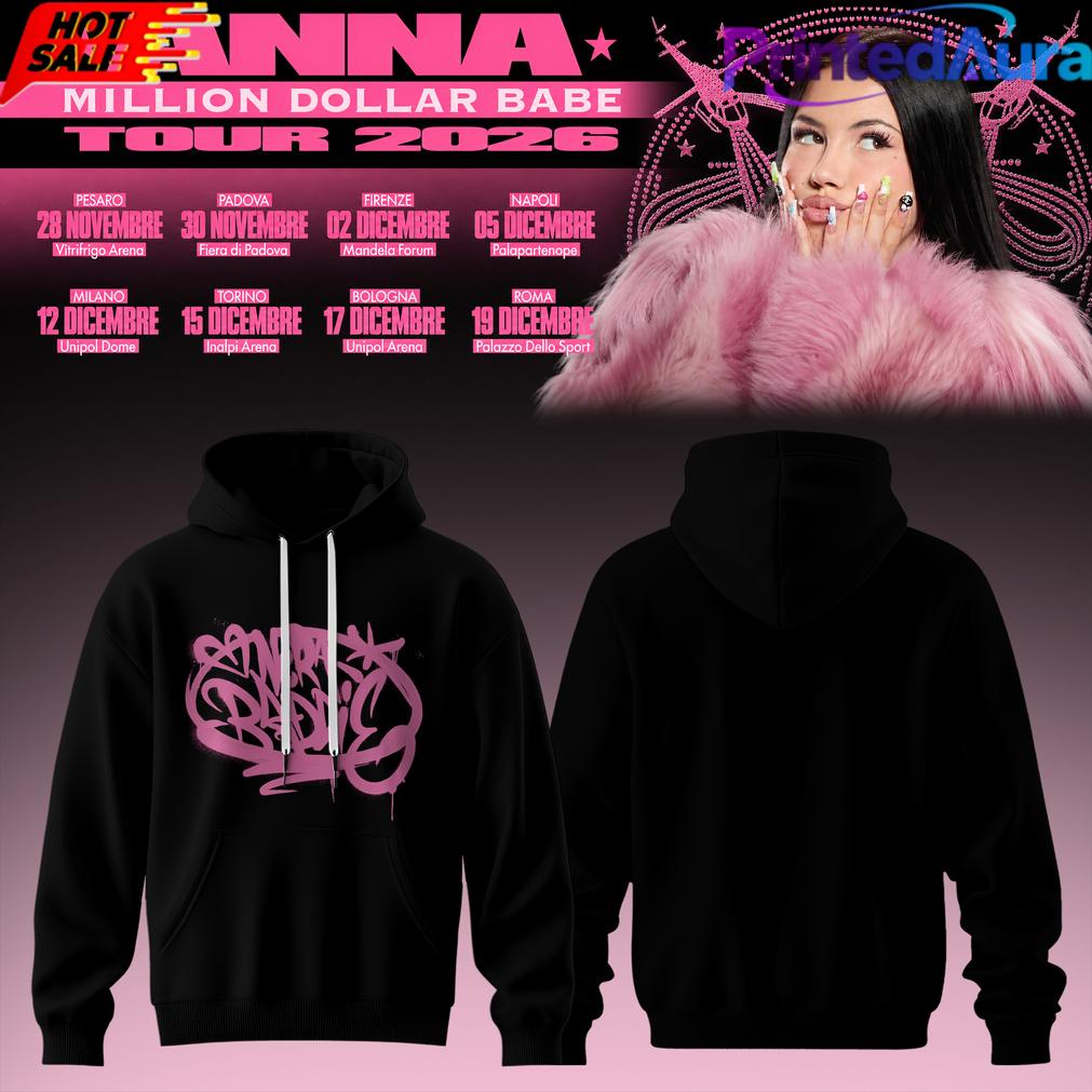 ANNA Million Dollar Babe Tour 2026 Black Hoodie ANNA Million Dollar Babe Tour 2026 Black Hoodie