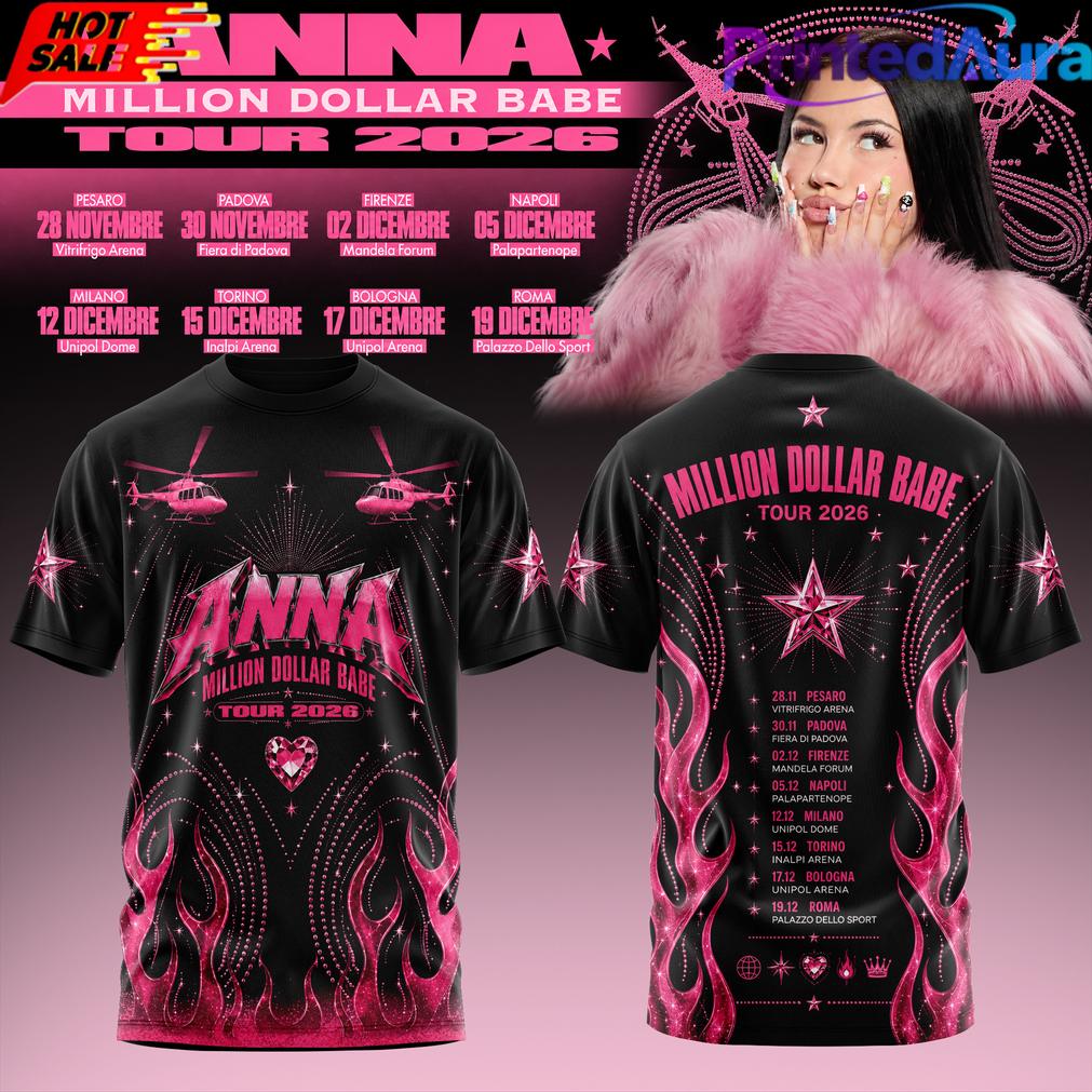 ANNA Million Dollar Babe Tour 2026 Black Shirt ANNA Million Dollar Babe Tour 2026 Black Shirt