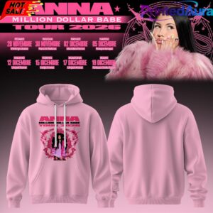 ANNA Million Dollar Babe Tour 2026 Pink Hoodie