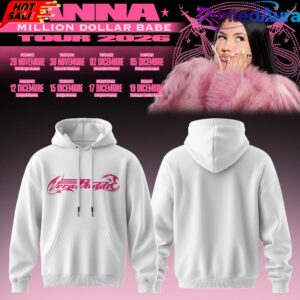 ANNA Million Dollar Babe Tour 2026 White Hoodie