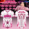 ANNA Million Dollar Babe Tour 2026 White Black Flame Football Jersey ANNA Million Dollar Babe Tour 2026 White Black Flame Football Jersey