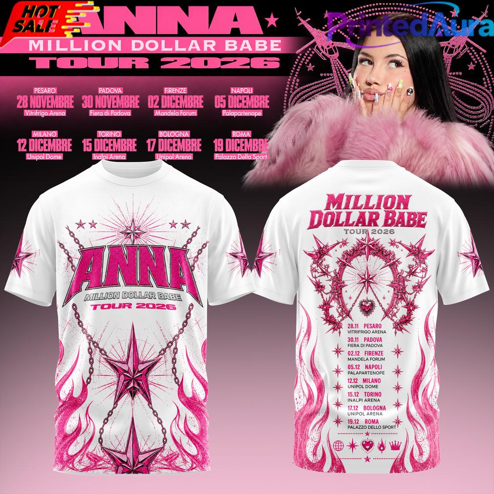 ANNA Million Dollar Babe Tour 2026 White Shirt ANNA Million Dollar Babe Tour 2026 White Shirt