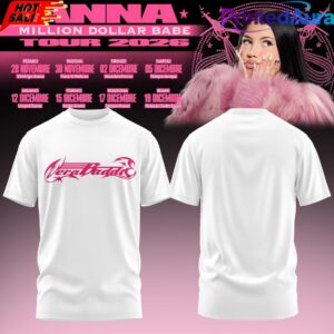 ANNA Million Dollar Babe Tour White TShirt