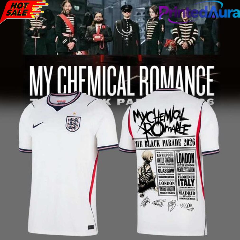 My Chemical Romance – The Black Parade 2026 x England Soccer Jersey My Chemical Romance – The Black Parade 2026 x England Soccer Jersey