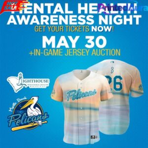 Myrtle Beach Pelicans x Annual Mental Health Awareness Night Baseball Jersey