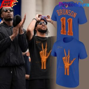 NYK Jalen Brunson Signatures Print X-Ray Blue Edition Tee