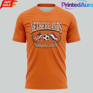 Netherlands Soccer City Heather Orange Tee 1 Netherlands Soccer City Heather Orange Tee 1