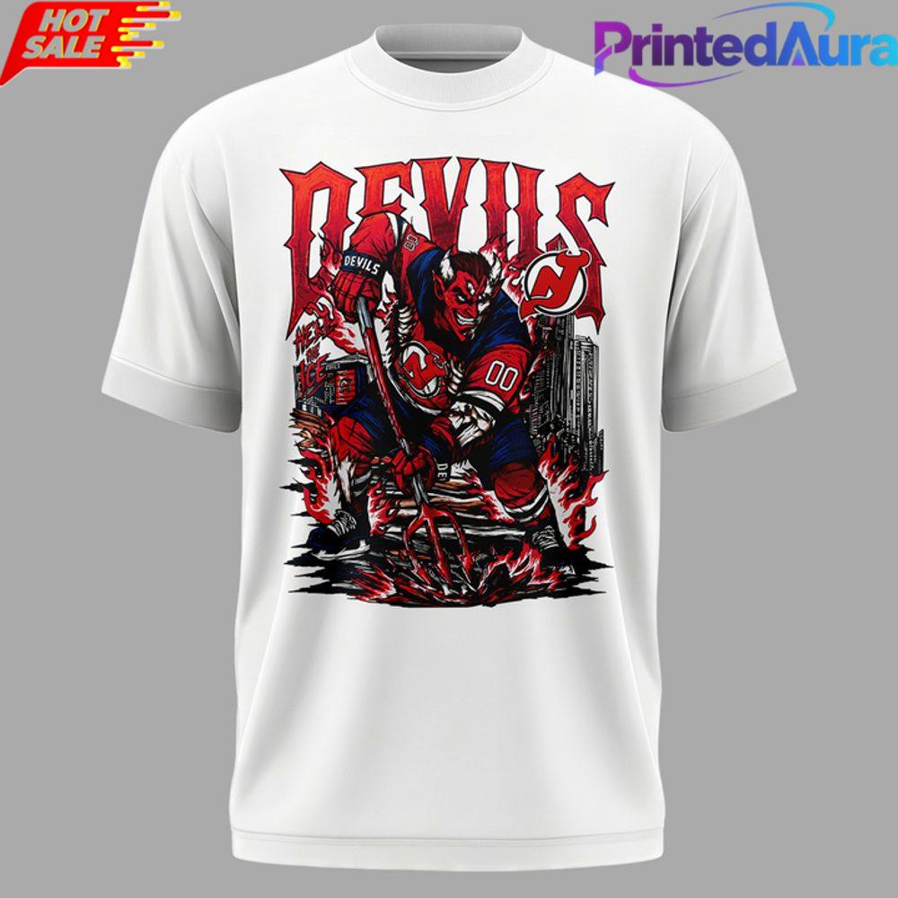 New Jersey Devils x SANA Limited Edition White Shirt - Premium