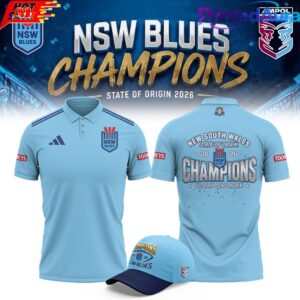 New South Wales Blues 2026 State Of Origin Champions Champions Polo