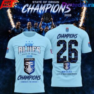 New South Wales Blues 2026 State Of Origin Champions Champions Tee