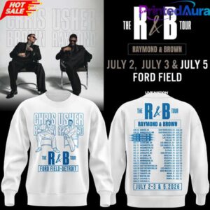 New Sweatshirt White Chris Brown Usher Raymond x Detroit Lions The RB Tour 3 New Sweatshirt White Chris Brown Usher Raymond x Detroit Lions The RB Tour 3