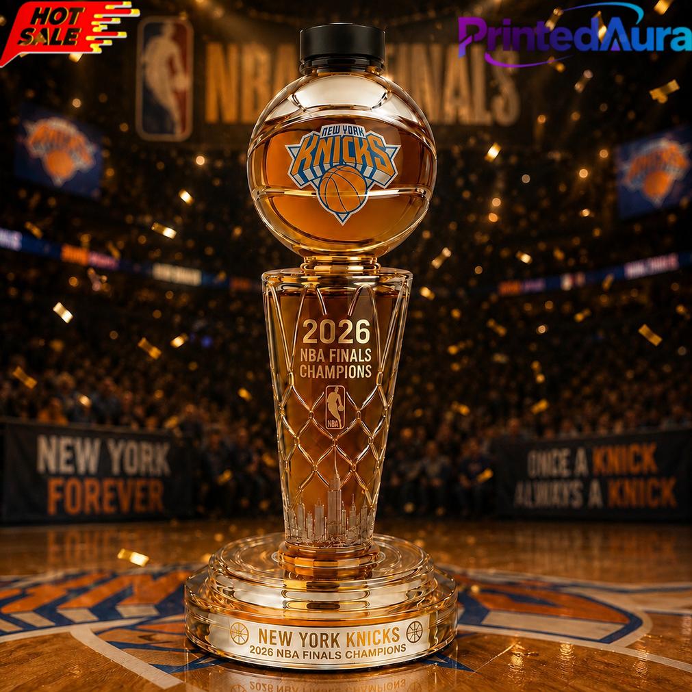 New York Knicks 2026 NBA Finals Champions Whiskey Bottle New York Knicks 2026 NBA Finals Champions Whiskey Bottle