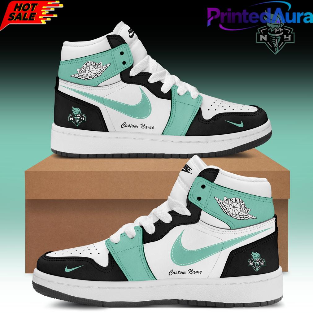 New York Liberty Air Jordan 1 Sneaker Custom For Fans New York Liberty Air Jordan 1 Sneaker Custom For Fans