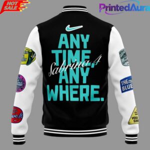 New York Liberty Sabrina Ionescu Anytime Anywhere 2026 Limited Bomber Jacket 2