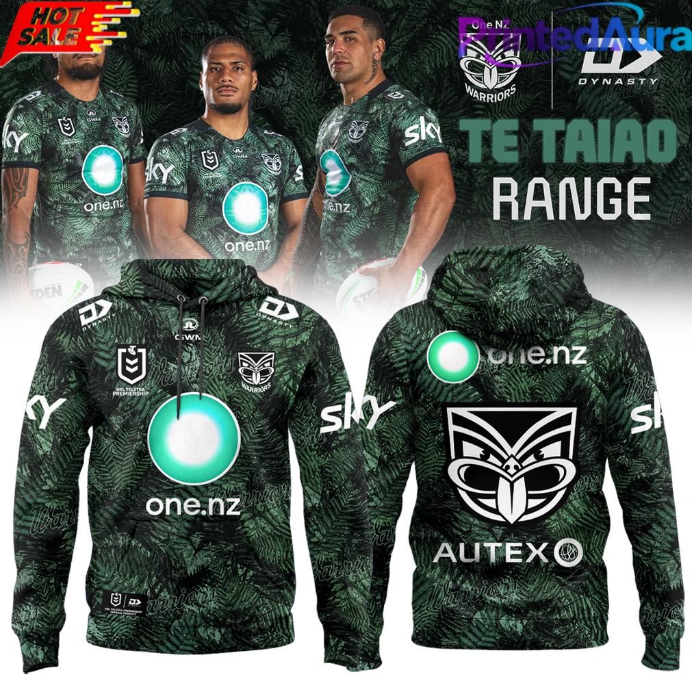 New Zealand Warriors 2026 Te Taiao Range Edition Hoodie New Zealand Warriors 2026 Te Taiao Range Edition Hoodie