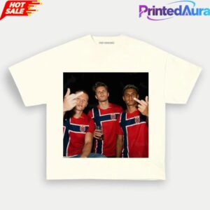 Norway Team Classic Soccer Supporter Graphic Tee 3