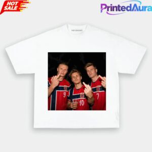 Norway Team Nordic Soccer Supporter Graphic Tee 2 Norway Team Nordic Soccer Supporter Graphic Tee 2