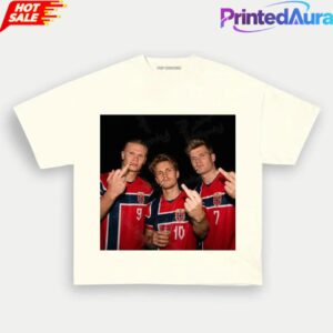 Norway Team Nordic Soccer Supporter Graphic Tee 3 Norway Team Nordic Soccer Supporter Graphic Tee 3