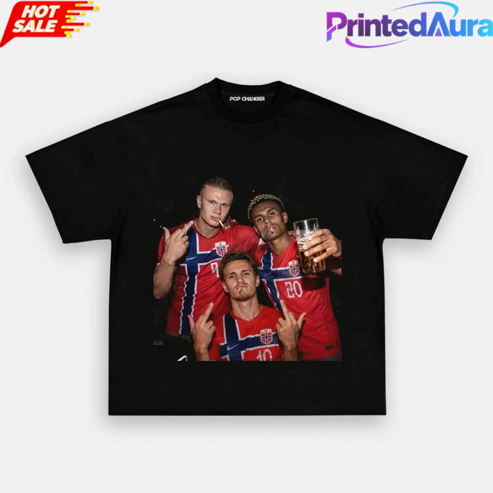 Norway Team Norway National Football Graphic Shirt Norway Team Norway National Football Graphic Shirt