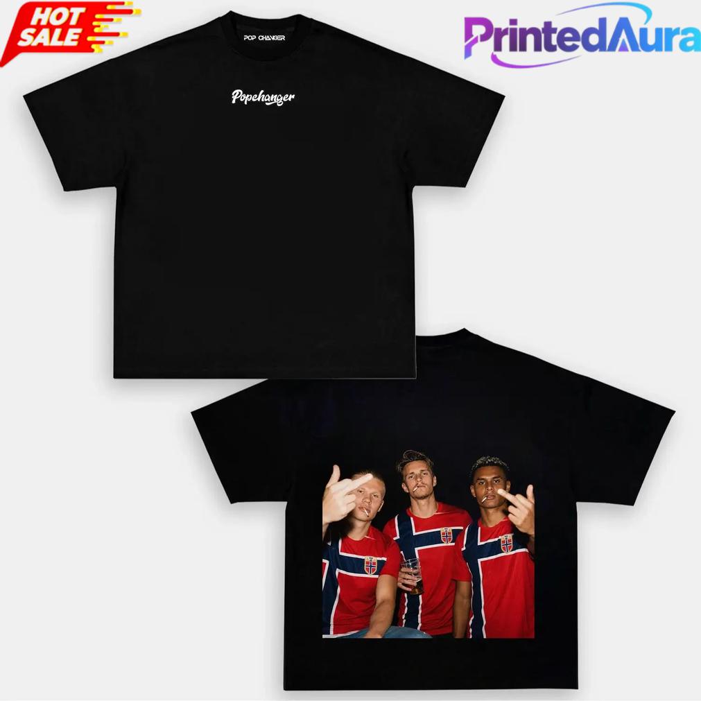 Norway Team Norway Soccer Fan Graphic T-Shirt Norway Team Norway Soccer Fan Graphic T-Shirt