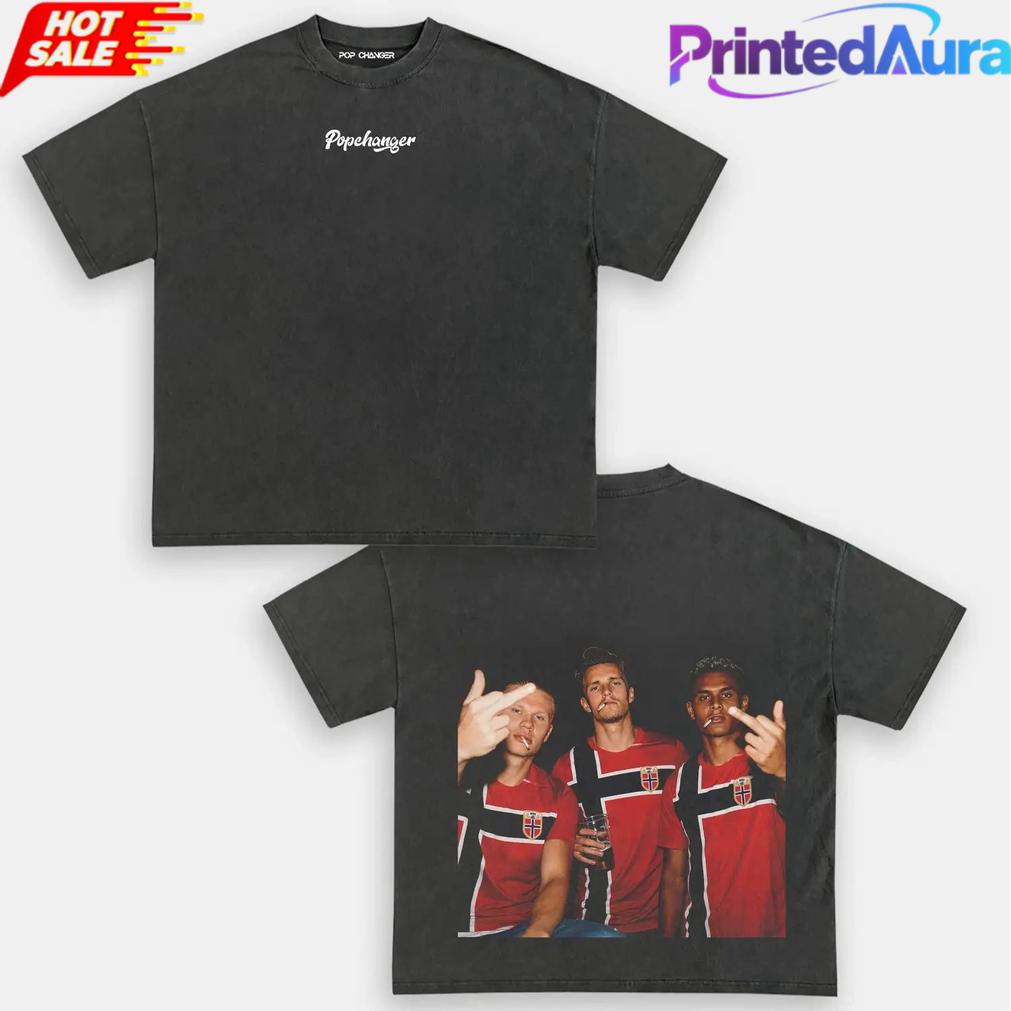 Norway Team Norway Soccer Fan Graphic T-Shirt Norway Team Norway Soccer Fan Graphic T-Shirt