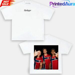 Norway Team Norway Soccer Fan Graphic T-Shirt 2 Norway Team Norway Soccer Fan Graphic T-Shirt 2