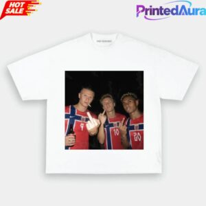 Norway Team Retro Football Supporter Graphic Tee 2 Norway Team Retro Football Supporter Graphic Tee 2