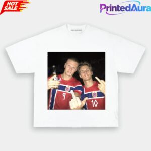 Norway Team Vintage Football Fan Graphic Shirt 2
