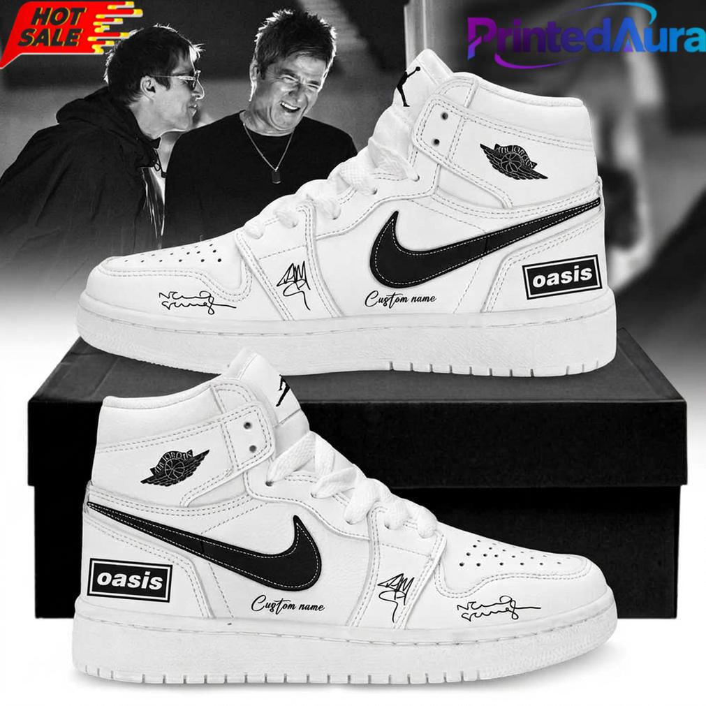 Oasis Don’t Look Back in Anger Signature Custom AJ1 Shoes Oasis Don’t Look Back in Anger Signature Custom AJ1 Shoes