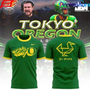 Oregon Ducks “Tokyo Oregon Football Showcase” Green Tee