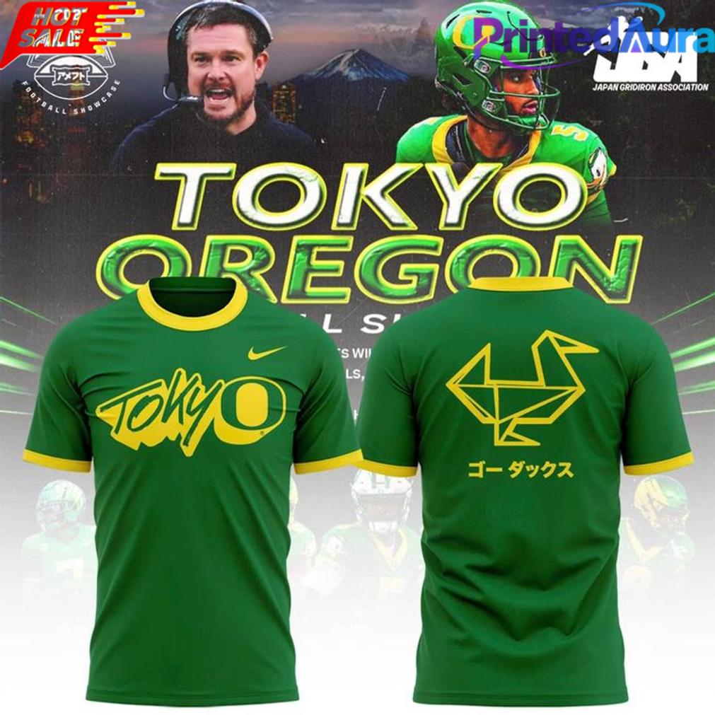 Oregon Ducks “Tokyo Oregon Football Showcase” Green Tee Oregon Ducks “Tokyo Oregon Football Showcase” Green Tee