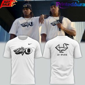 Oregon Ducks “Tokyo Oregon Football Showcase” White Tee