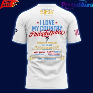 Philadelphia Phillies Celebrate Americas 250th Birthday in Philly White Shirt 2