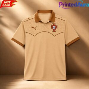 Portugal Dallas Concept Soccer Jersey Vintage Western Polo Shirt 1 Portugal Dallas Concept Soccer Jersey Vintage Western Polo Shirt 1