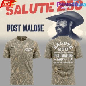 Post Malone Salute 250 Columbus OH Limited Edition Tee