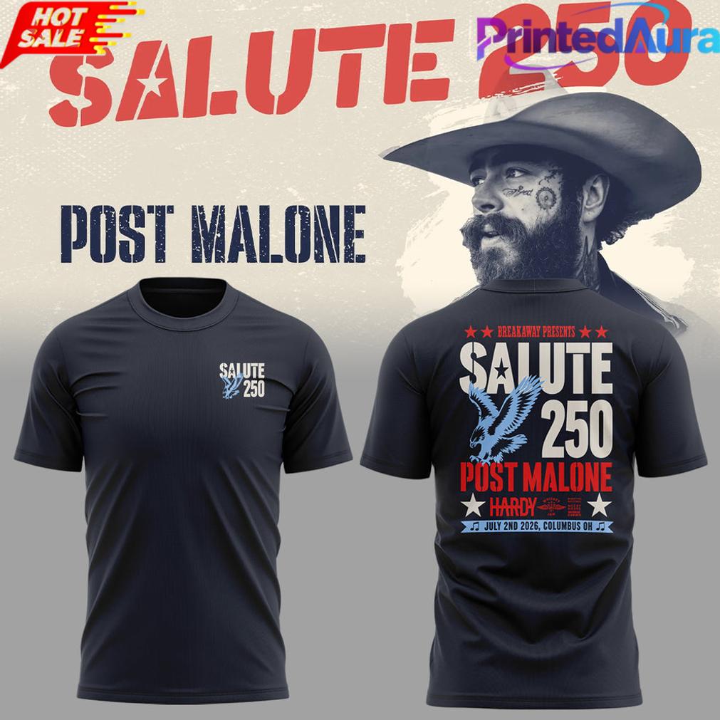 Post Malone Salute 250 Columbus OH Tee Post Malone Salute 250 Columbus OH Tee